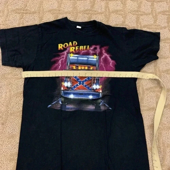 Road  Rebel Dixie Truckers T-Shirt - Picture 4 of 6